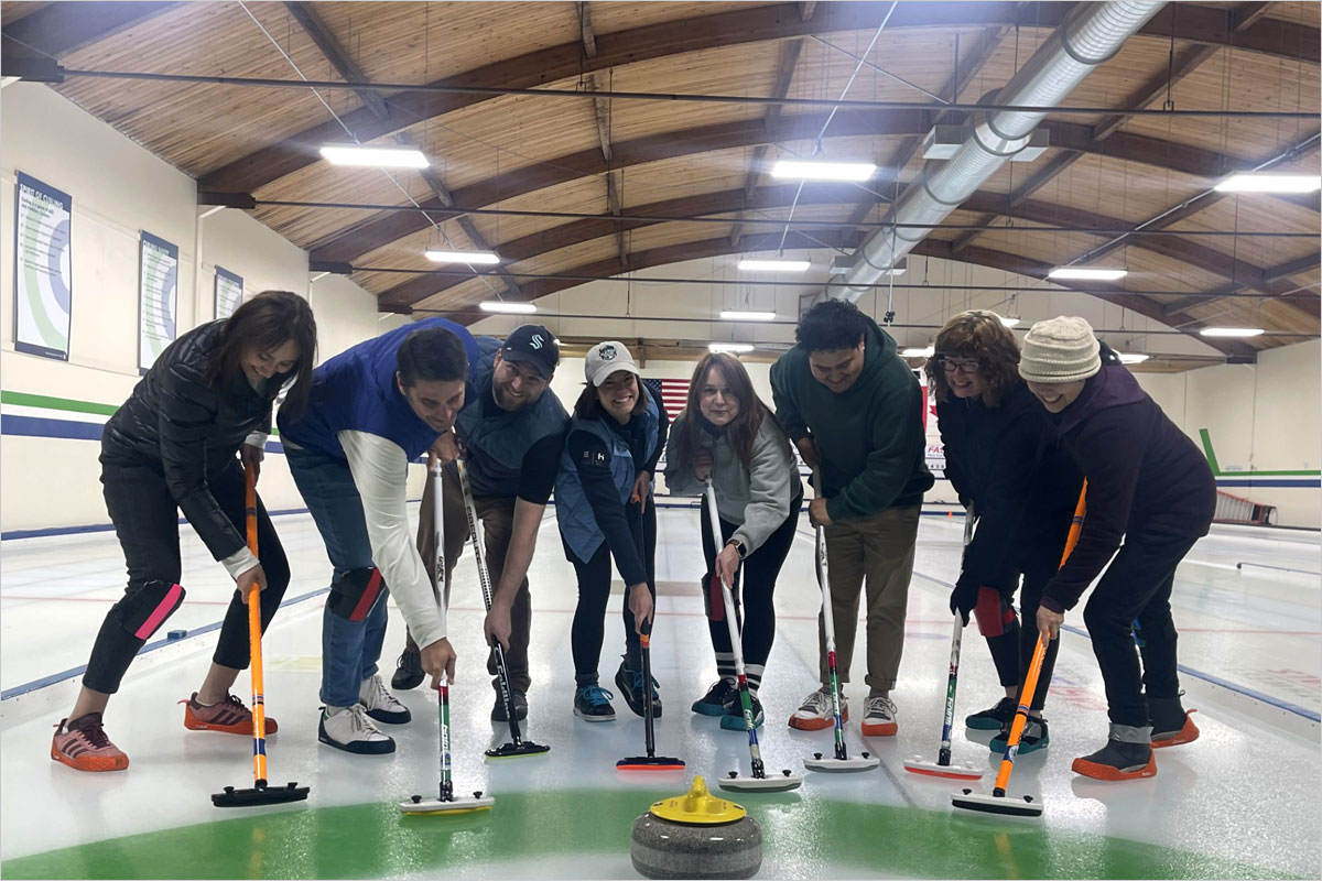 Curling group fun