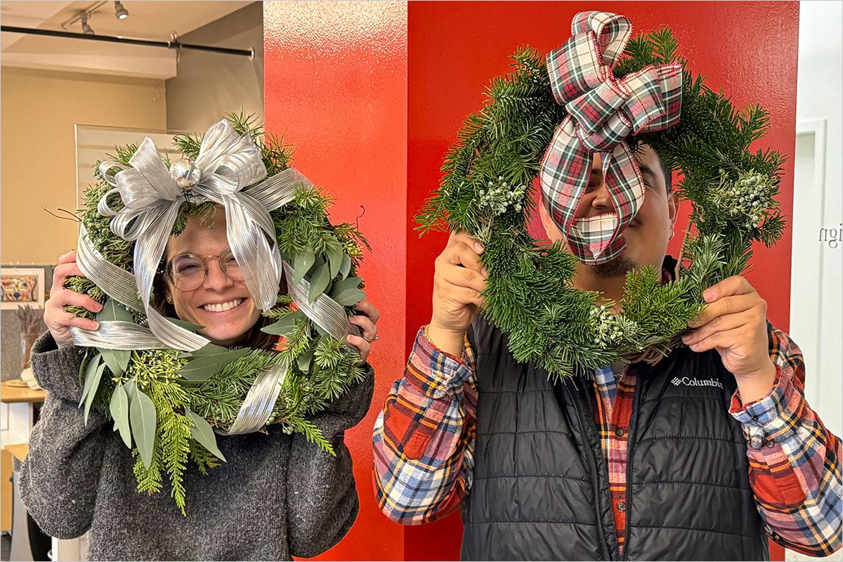 Holiday wreath fun